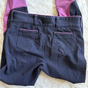 Dover Saddlery Leather Knee Patch Breeches